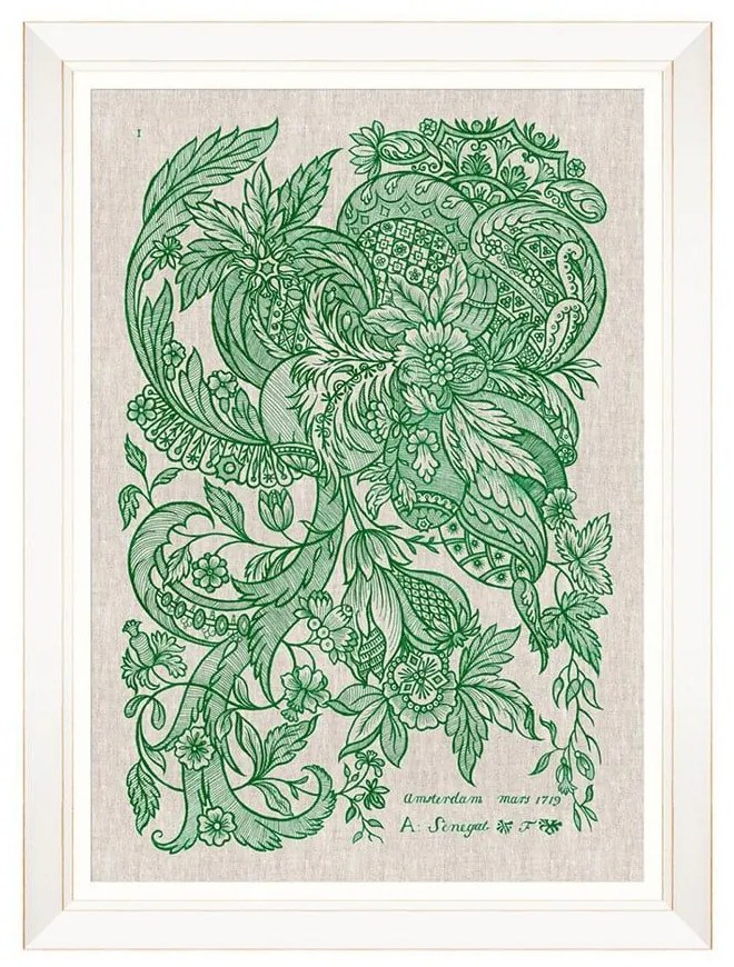 Κάδρο Dutch Embroidery I FA13164 50X70 MindTheGap Κάθετοι Ξύλο