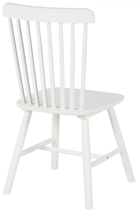 Καρέκλα Melia rubberwood σε λευκή απόχρωση 45x51x87εκ 4αδα 45x51x87 εκ.