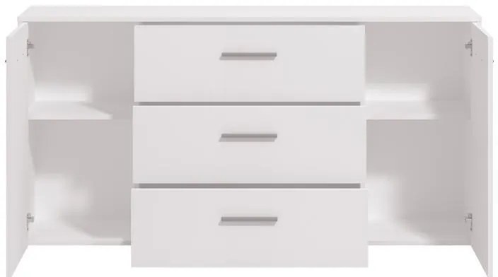 Κομότα - Μπουφές Garona 3K3F Λευκό 158x33x80,5 εκ. 158x33x80.5 εκ.