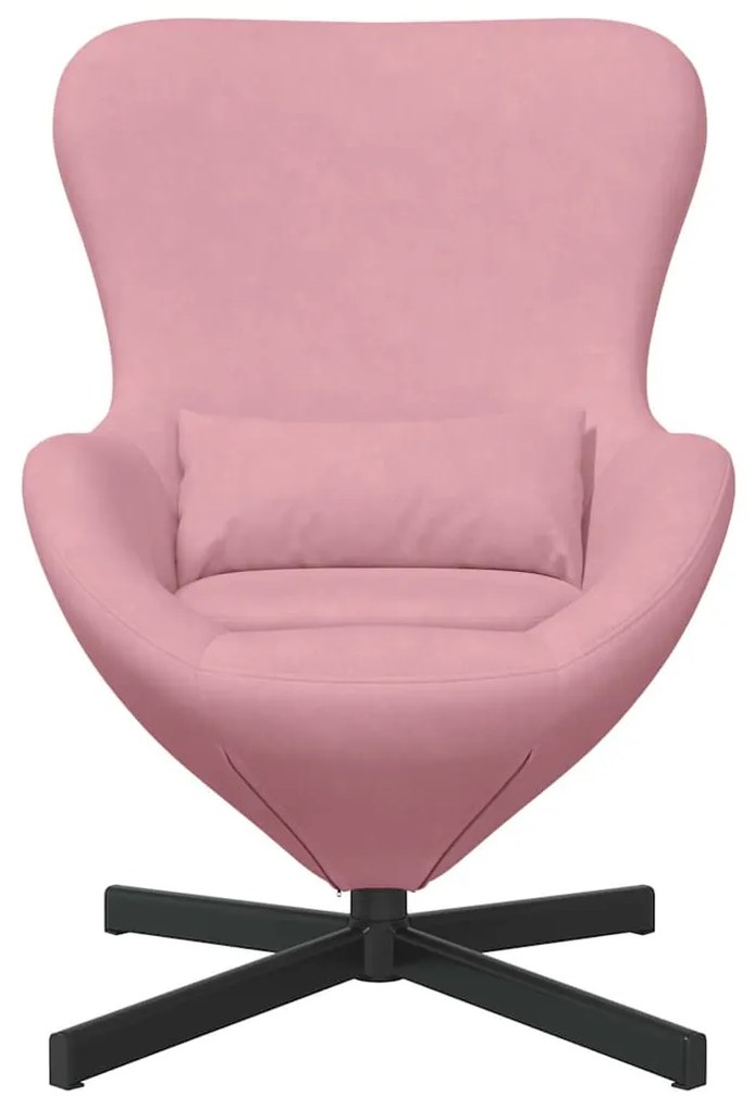 vidaXL Κάθισμα-αυγό Ροζ 63 x 73 x 90 εκ Βελούδο