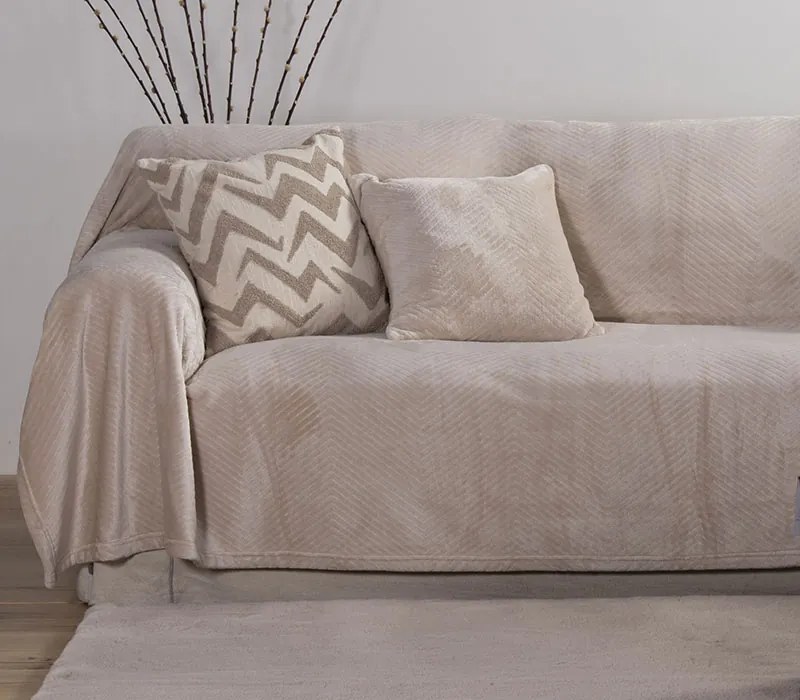 Διακοσμητικό Μαξιλάρι Thunder Ecru/Beige 45x45 Nef-Nef Homeware