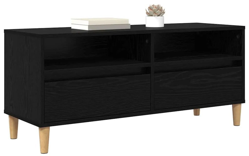 vidaXL Ντουλάπι TV Μαύρη Οξυά 100 x 34,5 x 44,5 εκ. Επεξεργασμένο ξύλο