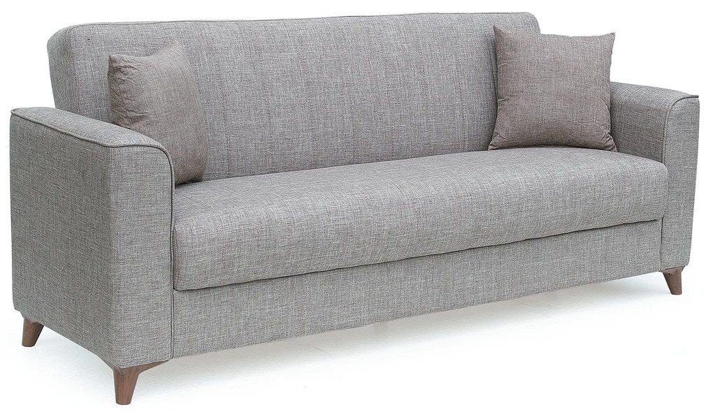 Καναπές Κρεβάτι Τριθέσιος ArteLibre GERARDO Καφέ 210x84x86cm