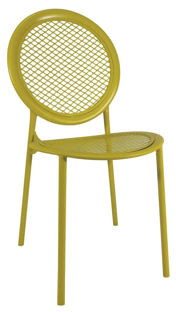 700-025 Καρέκλα Zenia-C Λάιμ 54 x 42.5 x 90 Λάιμ Μέταλλο, 1 Τεμάχιο