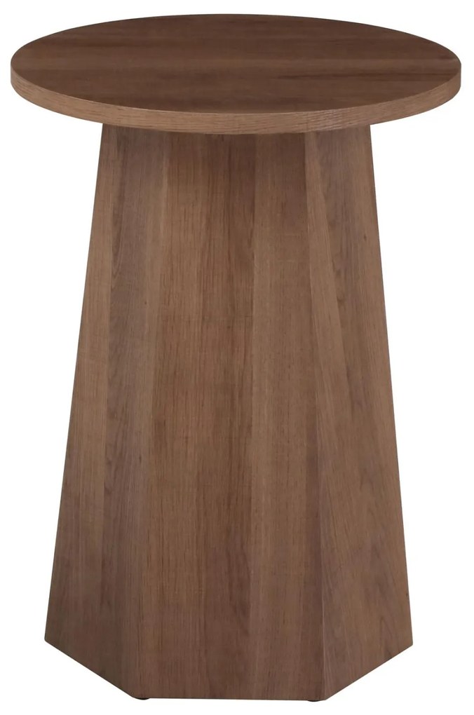 Τραπεζάκι σαλονιού CARPEN C18270 MDF με Επένδυση Paperwood Φ40x55Υεκ. 40x40x55 εκ.