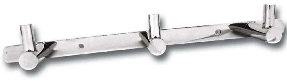 Άγκιστρα Πολλαπλά 18-1203 3 Θέσεων 22x4cm Chrome Gloria Metal