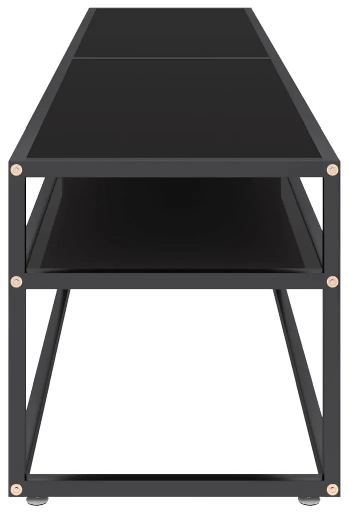 vidaXL Έπιπλο Τηλεόρασης Μαύρο 180 x 40 x 40,5 εκ. από Γυαλί Ασφαλ.