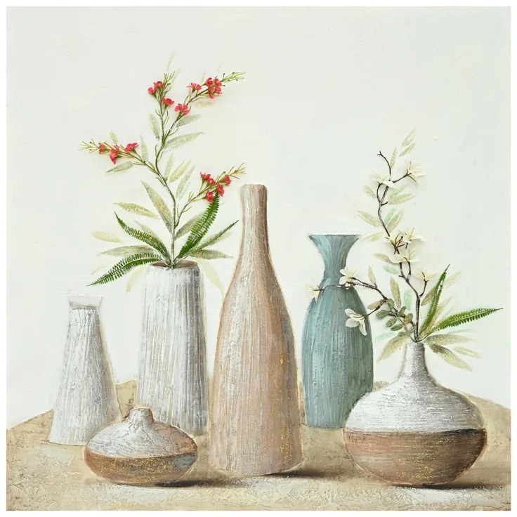 Πίνακας σε καμβά Vase Inart 100x3x100εκ