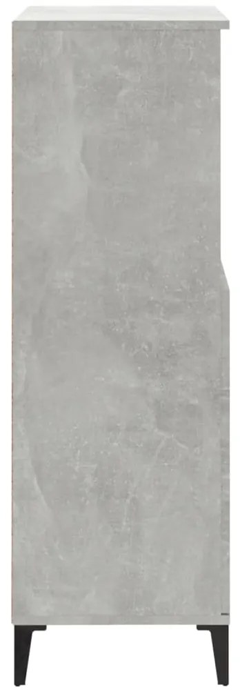 vidaXL Ντουλάπι Γκρι σκυροδέματος 60x36x110 εκ. από Επεξεργασμένο Ξύλο