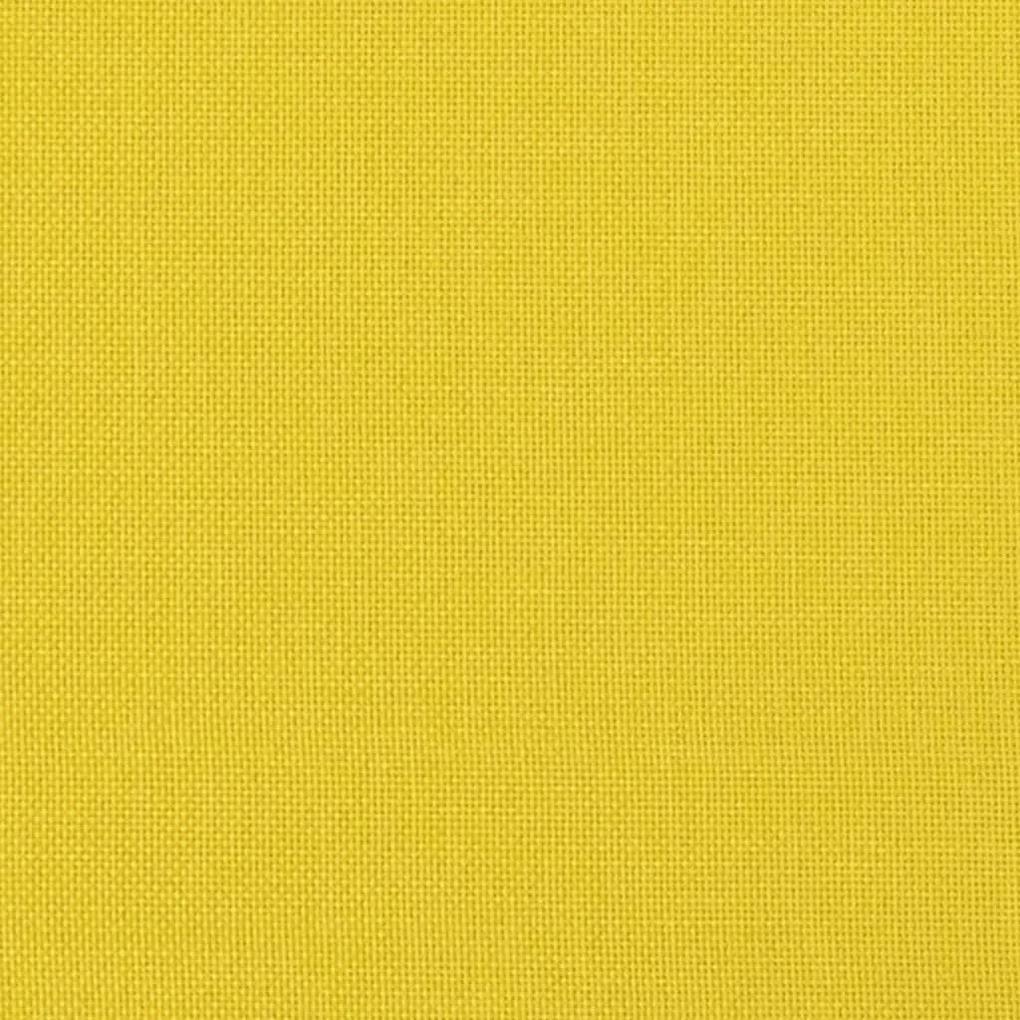 Καναπές Τριθέσιος Ανοιχτό Κίτρινο 180 εκ. Υφασμάτινος - Κίτρινο