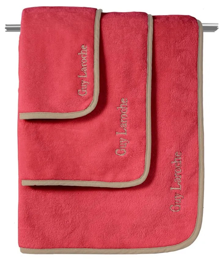 Πετσέτες New Comfy (Σετ 3τμχ) Red Guy Laroche Σετ Πετσέτες 70x140cm Cotton-Polyester