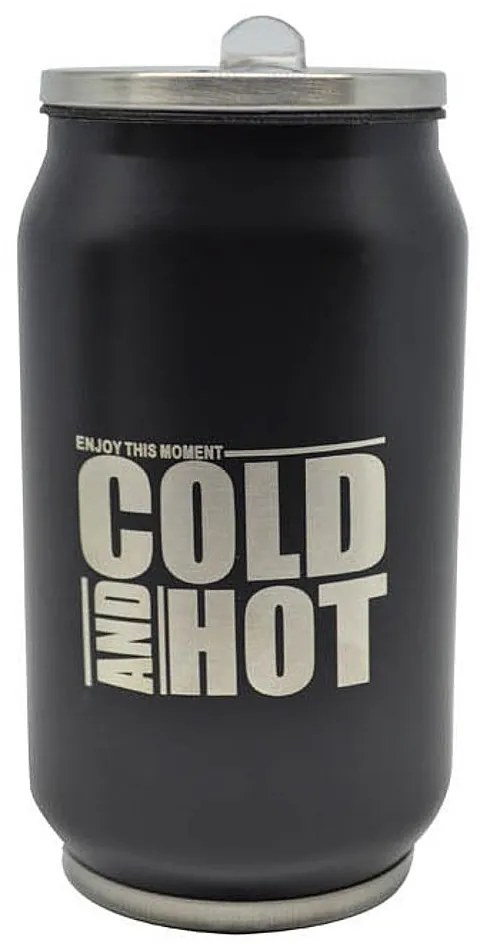 Ποτήρι Θερμός 'Cold and Hot' Μαύρο Inox 330ml ANKOR