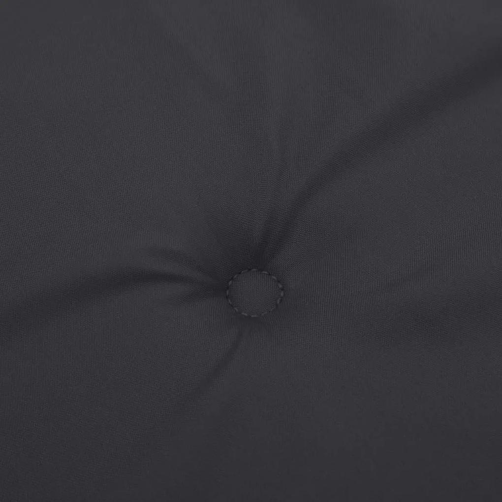 vidaXL Μαξιλάρι Σεζλόνγκ Μαύρο (75+105) x 50 x 3 εκ.