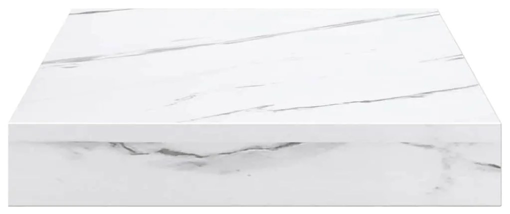 vidaXL Ράφι Τοίχου Λευκό Μάρμαρο 23 x 23,5 x 4 εκ Επεξεργασμένο ξύλο