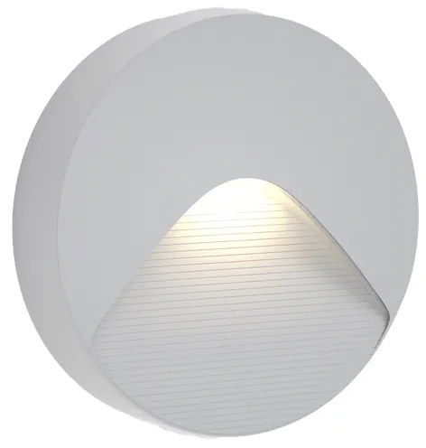 Φωτιστικό τοίχου Horseshoe LED 2W 3CCT Outdoor Wall Lamp Grey D:12.8cmx3cm (80201930) - 1.5W - 20W - 80201930