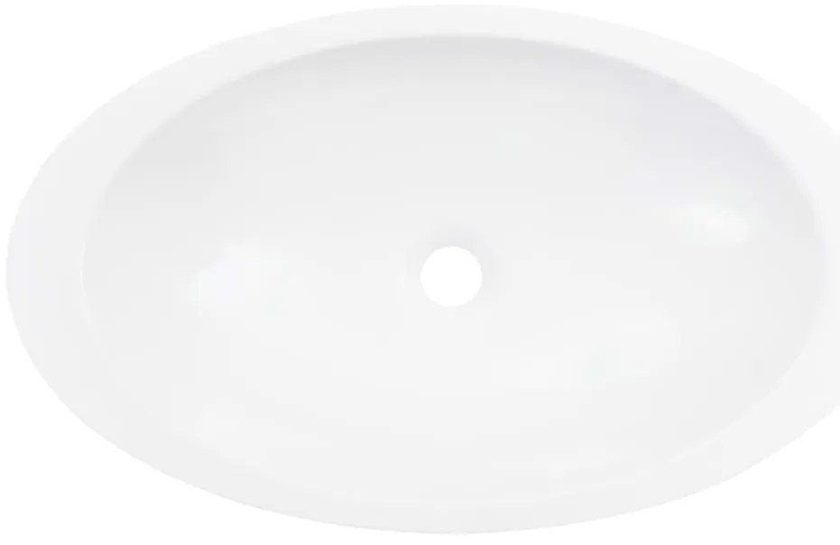 vidaXL Νιπτήρας Λευκός 59,3x35,1x10,7 εκ. Συνθετικός Τεχνητό Μάρμαρο