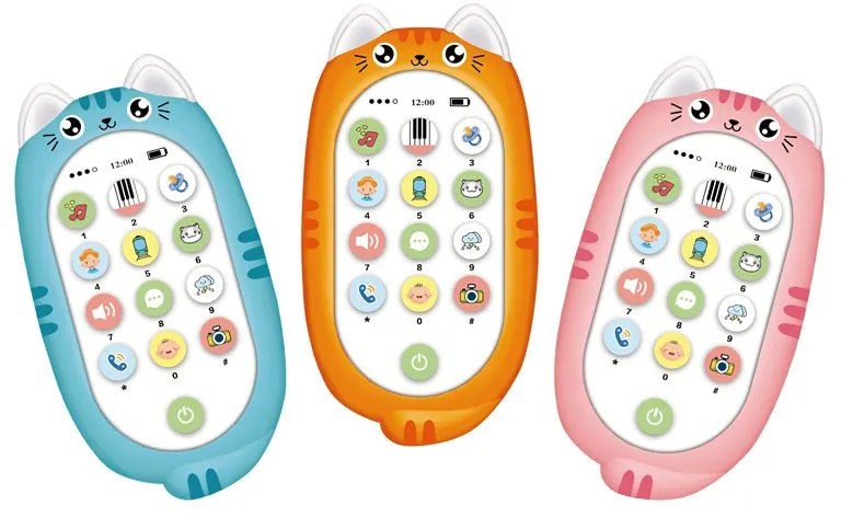 Παιδικό τηλέφωνο γατάκι με ήχους - Cute Cats Mobile Phones