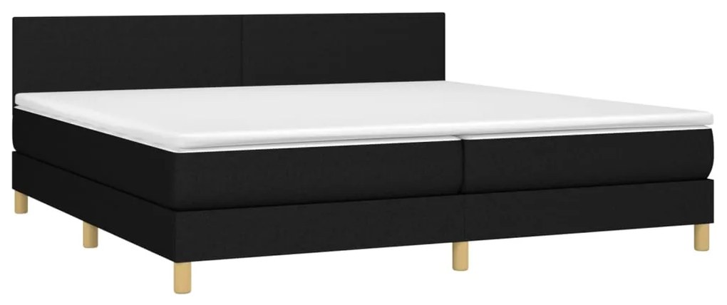 ΚΡΕΒΑΤΙ BOXSPRING ΜΕ ΣΤΡΩΜΑ ΜΑΥΡΟ 200X200 ΕΚ. ΥΦΑΣΜΑΤΙΝΟ 3140483