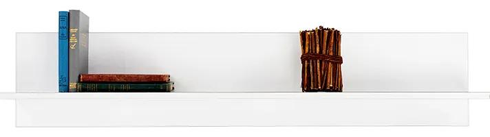 Διακοσμητική ραφιέρα τοίχου Flat Megapap σε χρώμα λευκό 120x20x25εκ. - Μελαμίνη - GP009-0065