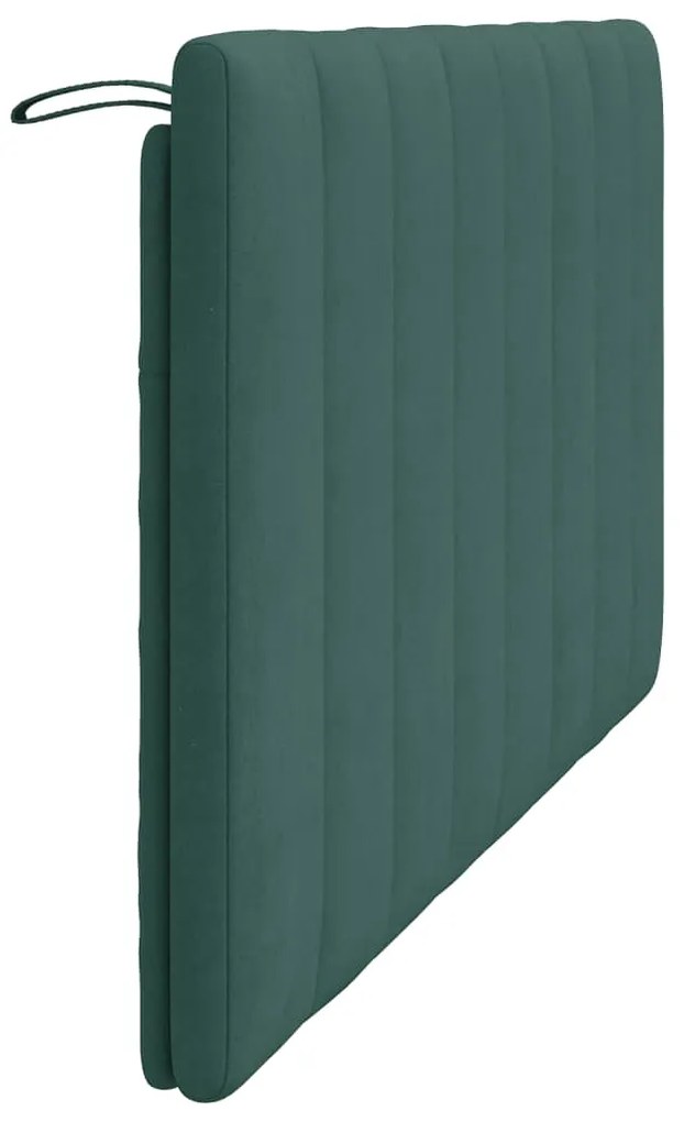 vidaXL Μαξιλάρι για Κεφαλάρι Hanko Σκούρο Πράσινο 160 εκ. Βελούδο