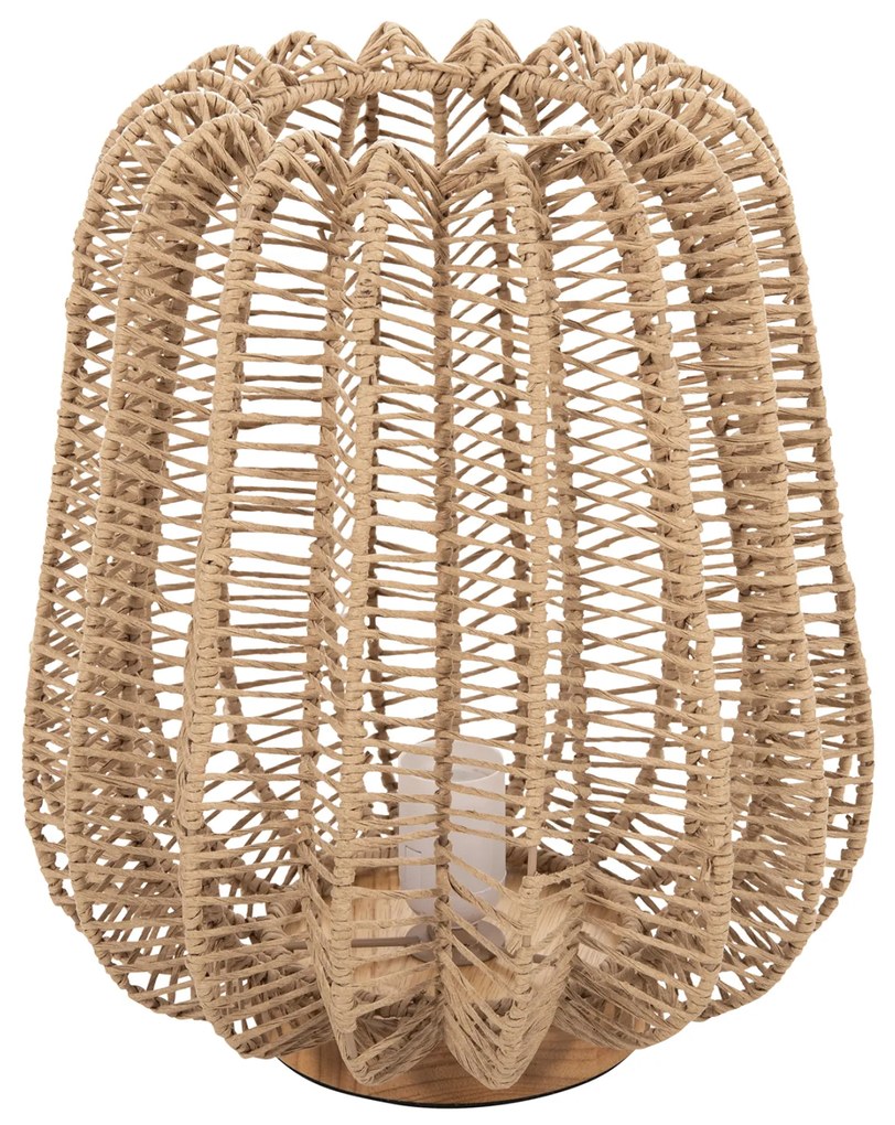 ΕΠΙΤΡΑΠΕΖΙΟ ΦΩΤΙΣΤΙΚΟ HM4350 ΜΕΤΑΛΛΟ ΜΕ PAPER ROPE ΣΕ ΦΥΣΙΚΟ Φ29Χ34Υεκ.