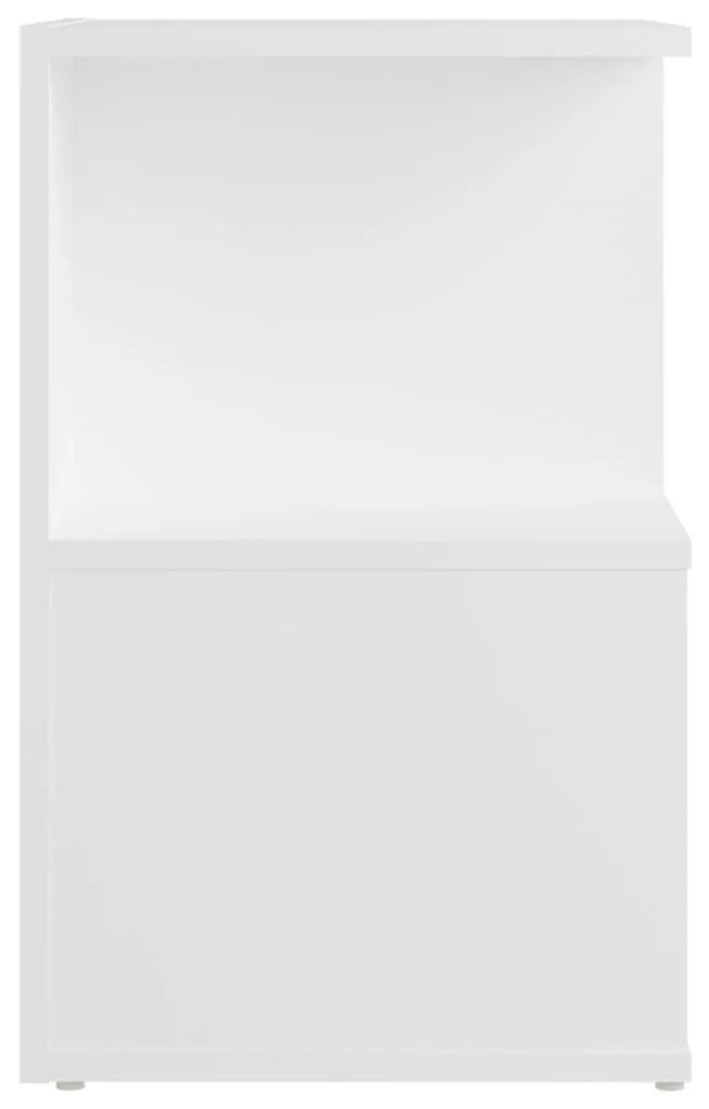 vidaXL Κομοδίνο Λευκό 35 x 35 x 55 εκ. από Μοριοσανίδα