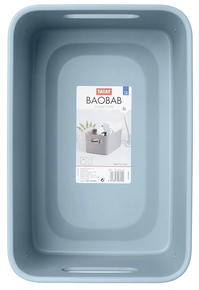 Κουτί Αποθήκευσης (12.8x16.7x10) Tatay Baobab 70101.00 Blue Mist