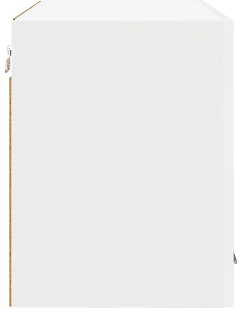 vidaXL Κρεμαστό ντουλάπι Λευκό 60 x 31 x 40 εκ Επεξεργασμένο ξύλο