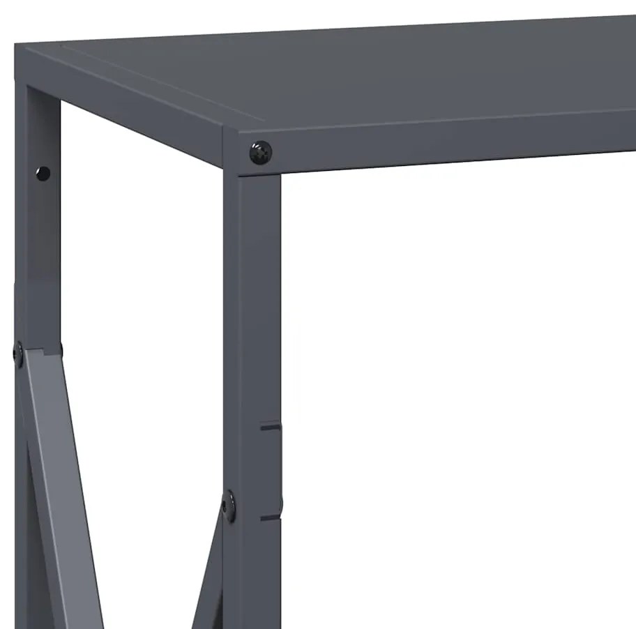 Ράφι για καυσόξυλα Ανθρακί 34x25x70 cm Ατσάλι ψυχρής έλασης 864321