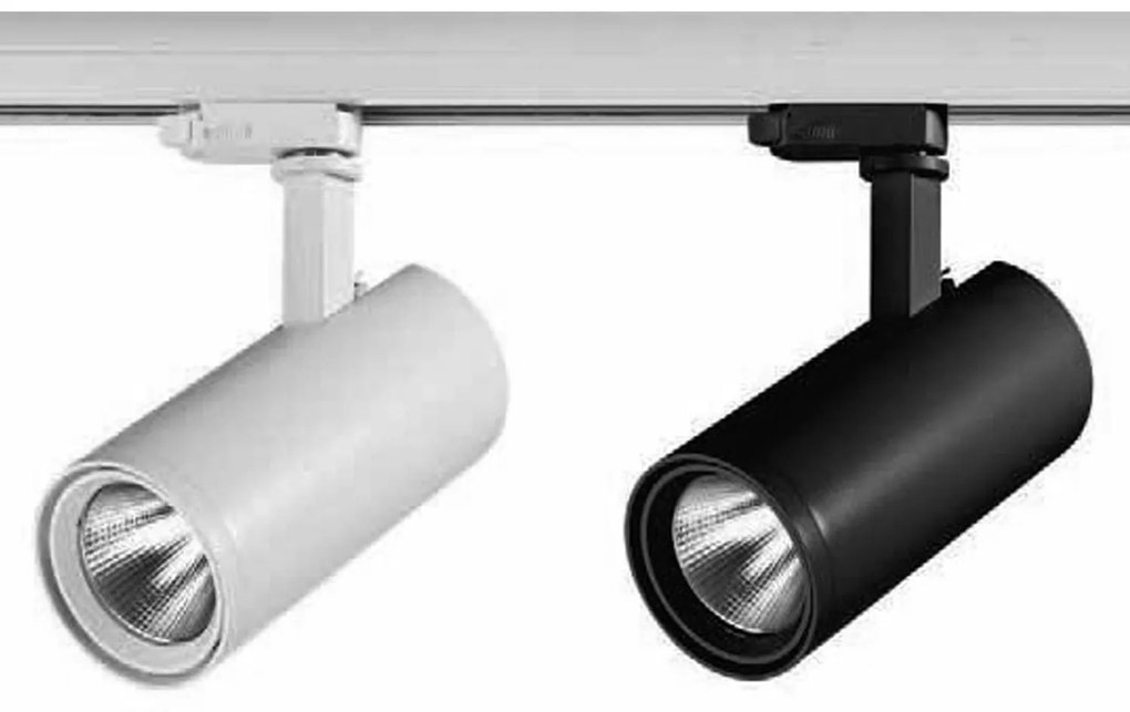 Φωτιστικό Σποτ Για Ράγα 18303 3000k 15W Black Metal
