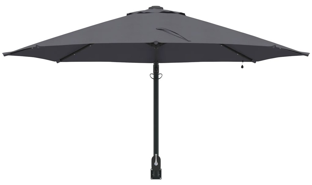 vidaXL Ομπρέλα Κήπου Ανθρακί, Μαύρο 248 x 248 x 148 εκ.