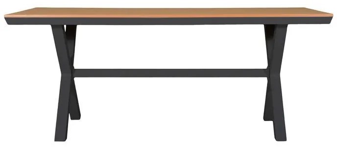 Τραπέζι FL6510 Fylliana Αλουμινίου Polywood Γκρί 180x100x75 εκ. 180x100x75 εκ.