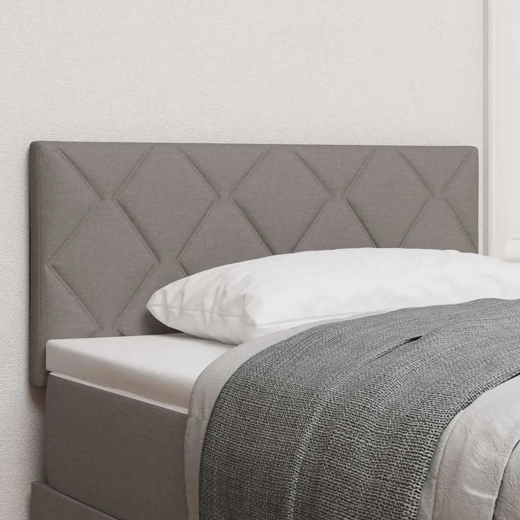 vidaXL Κεφαλάρι με φώτα λωρίδας LED με κεφαλάρι Taupe 100 cm ύφασμα