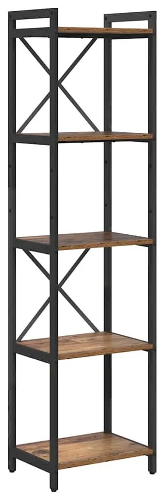 vidaXL Βιβλιοθήκη Παλαιό ξύλο 40 x 30 x 153 εκ Επεξεργασμένο ξύλο