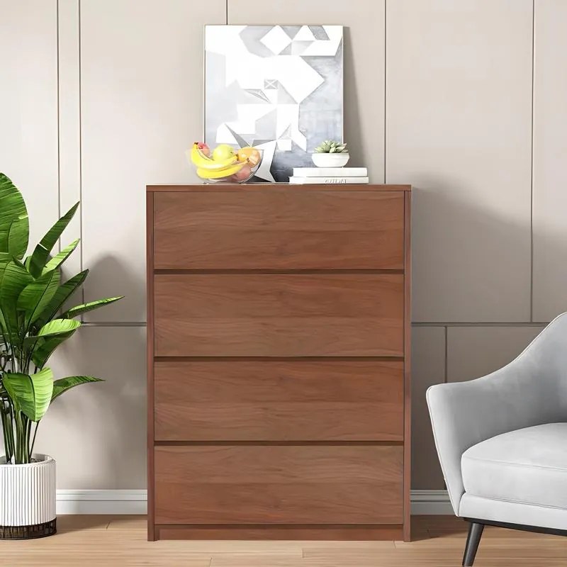 Συρταριέρα Kuanger mdf σε καρυδί απόχρωση 80x40x80εκ 80x40x80 εκ.