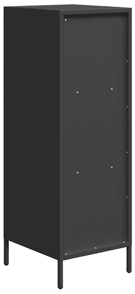 vidaXL Ντουλάπι Μαύρο 35x39x103,5 εκ. από Χάλυβα