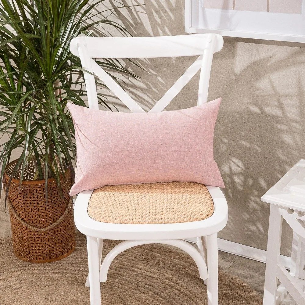 Μαξιλαροθήκη Διακοσμητική Laredo 06 Pink Teoran 30X50 Cotton-Polyester
