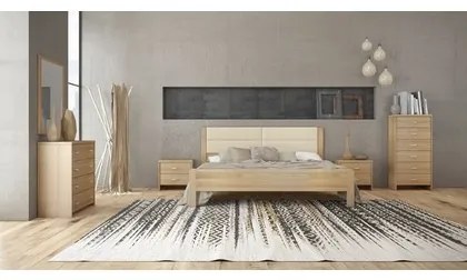Savvidis Furniture  Κρεβάτι No 45Δ για στρώμα 160x200 Λάττε με Μπεζ Τεχνόδερμα BEST-30310