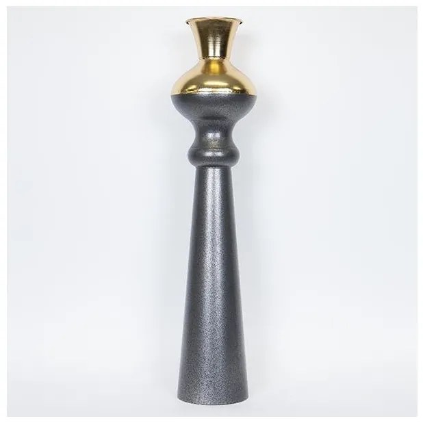 Βάζο Μεταλλικό Χρυσό &amp; Μαύρο 197x197x86.5cm 752-22023 Estheti-752-22023-Μαύρο-Χρυσό 752-22023
