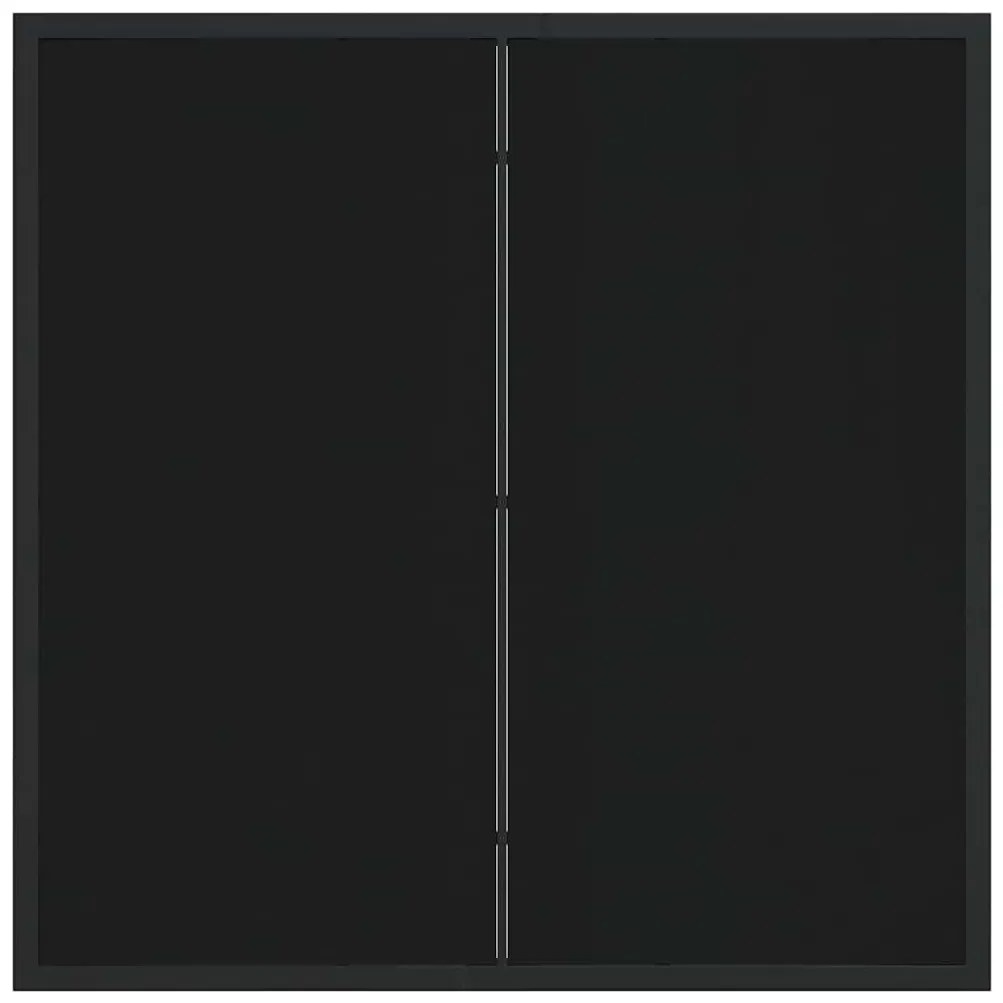 vidaXL Τραπέζι Κήπου Μαύρο 80 x 80 x 73 εκ Μέταλλο