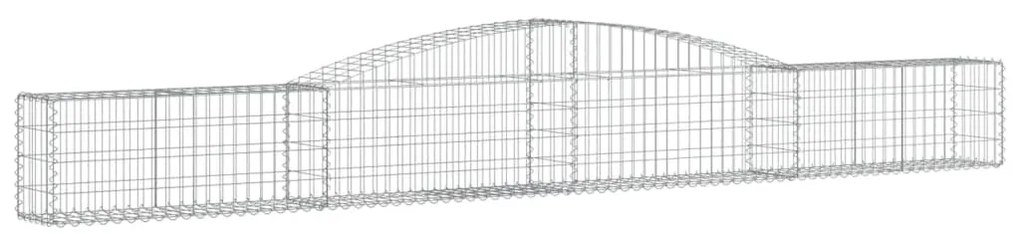 vidaXL Συρματοκιβώτιο Τοξωτό 400x30x40/60εκ. από Γαλβανισμένο Χάλυβα