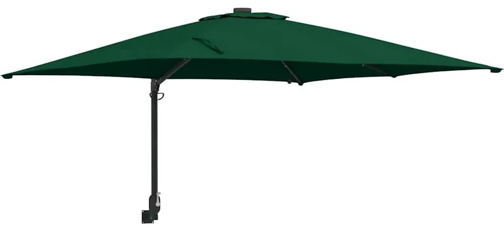 vidaXL Ομπρέλα Κήπου Πράσινο 248.5 x 247.5 x 160 εκ. ύφασμα
