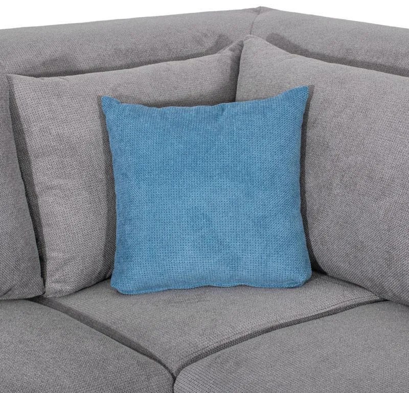 Γωνιακός Καναπές Legend Fylliana Δεξιά γωνία Γκρί Ύφασμα 272x197x80εκ 272x197x80 εκ.