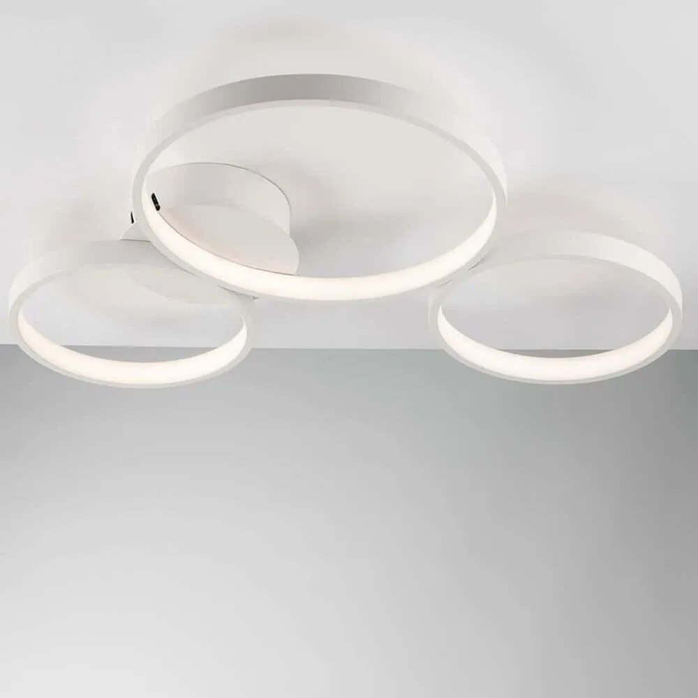 Φωτιστικό Οροφής - Πλαφονιέρα Fredy LED-FREDY-PL3 40W Led 60x60cm White Luce Ambiente Design Aluminium
