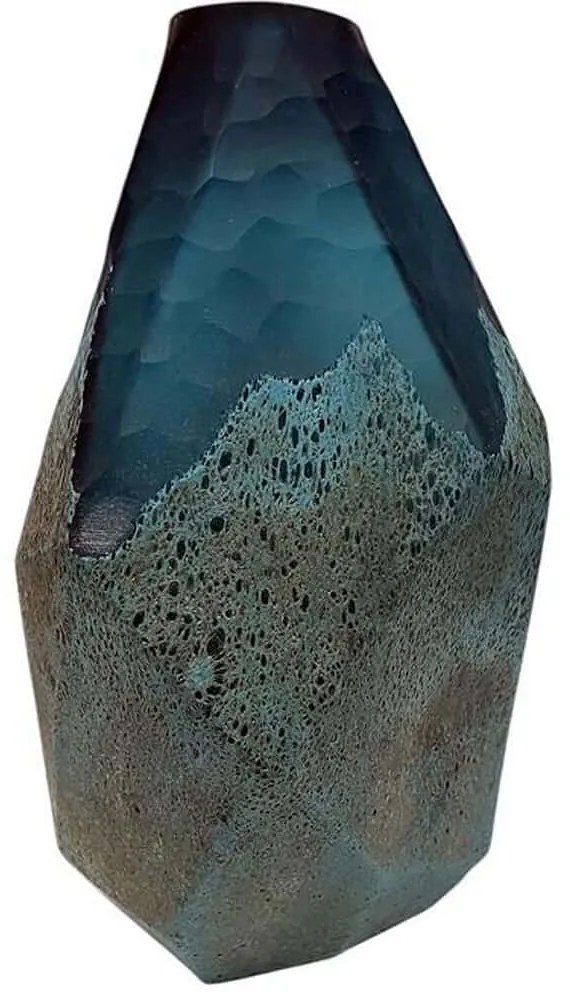 Βάζο DWQA1001 15x22cm Blue Espiel Γυαλί