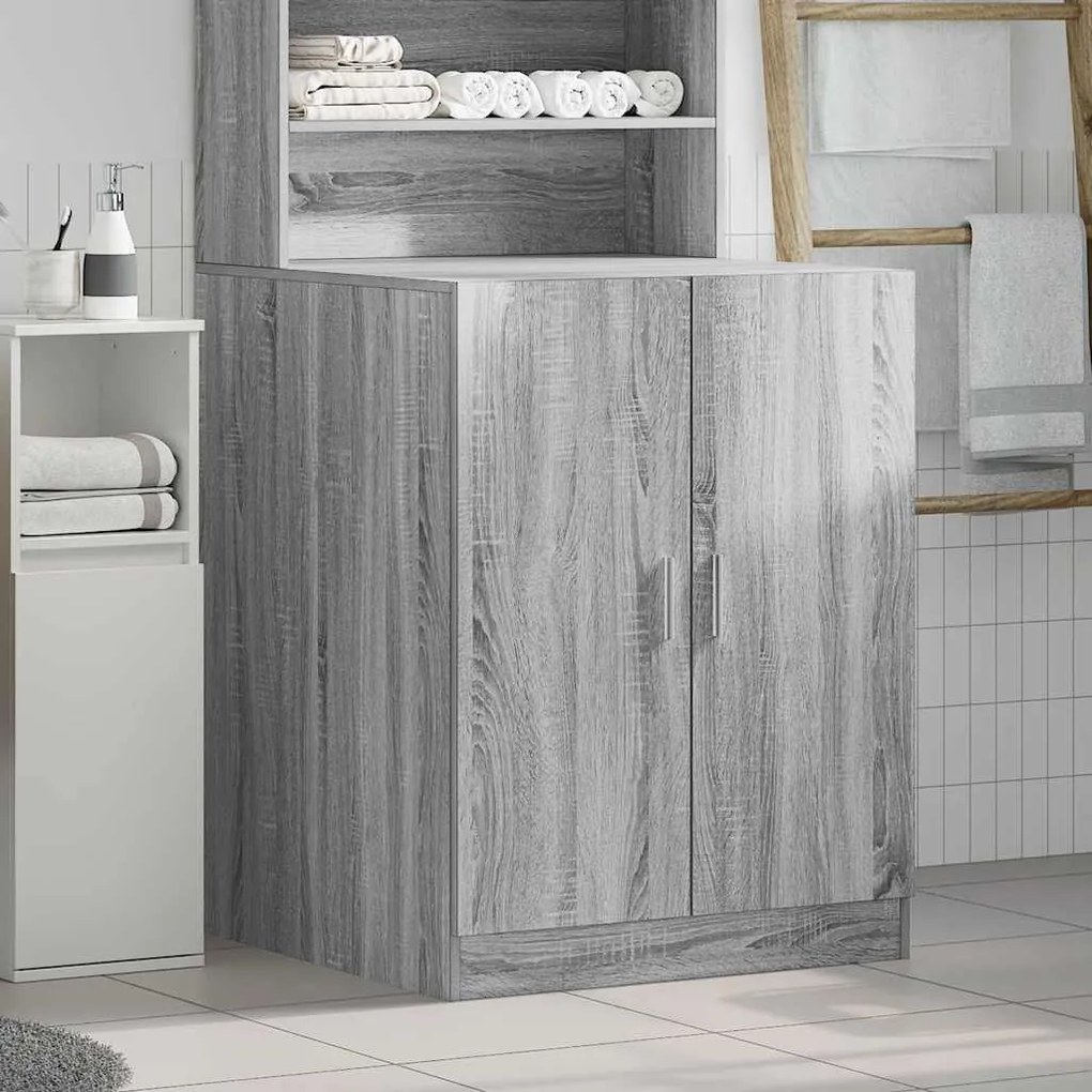 vidaXL Ντουλάπι Πλυντηρίου Γκρι Sonoma 71 x 71,5 x 91,5 εκ.