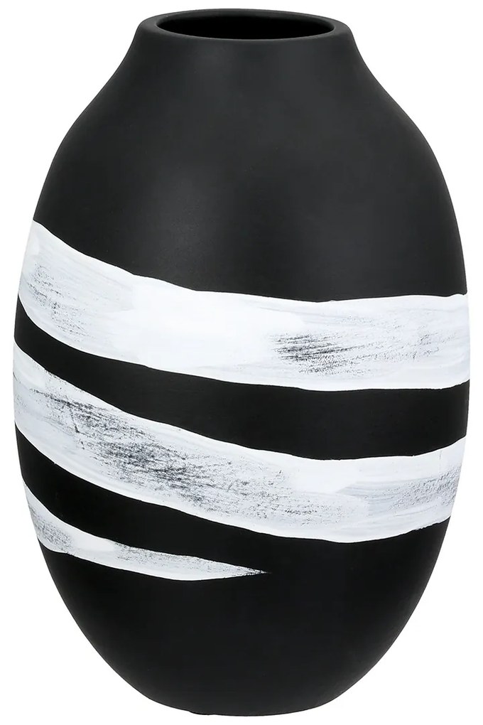 Βάζο Στρογγυλό Κεραμικό Μαύρο D14X21Cm D14X21Cm-05161489