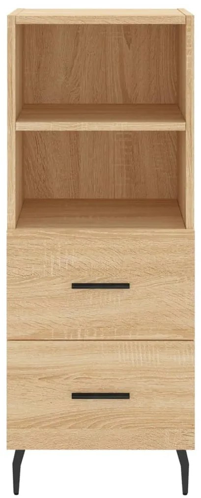 vidaXL Μπουφές Sonoma δρυς 34,5 x 34 x 180 εκ. από Επεξεργασμένο Ξύλο