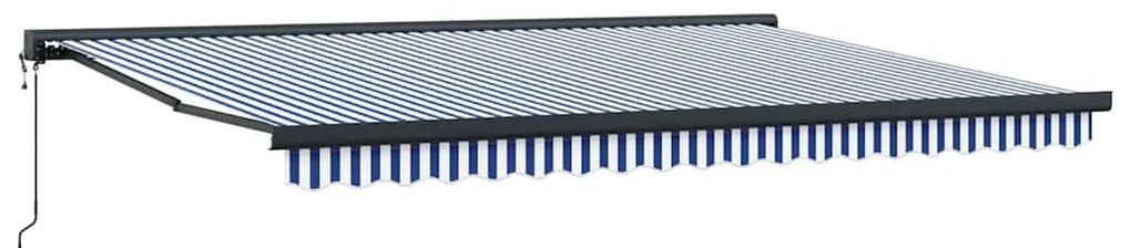 vidaXL Σκηνίτσα Αναδιπλούμενη Μπλε και λευκό 450 x 300 εκ