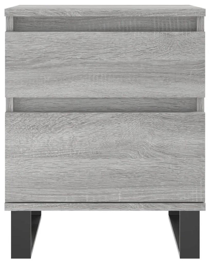 vidaXL Κομοδίνο Γκρι Sonoma 40 x 35 x 50 εκ. από Επεξεργασμένο Ξύλο